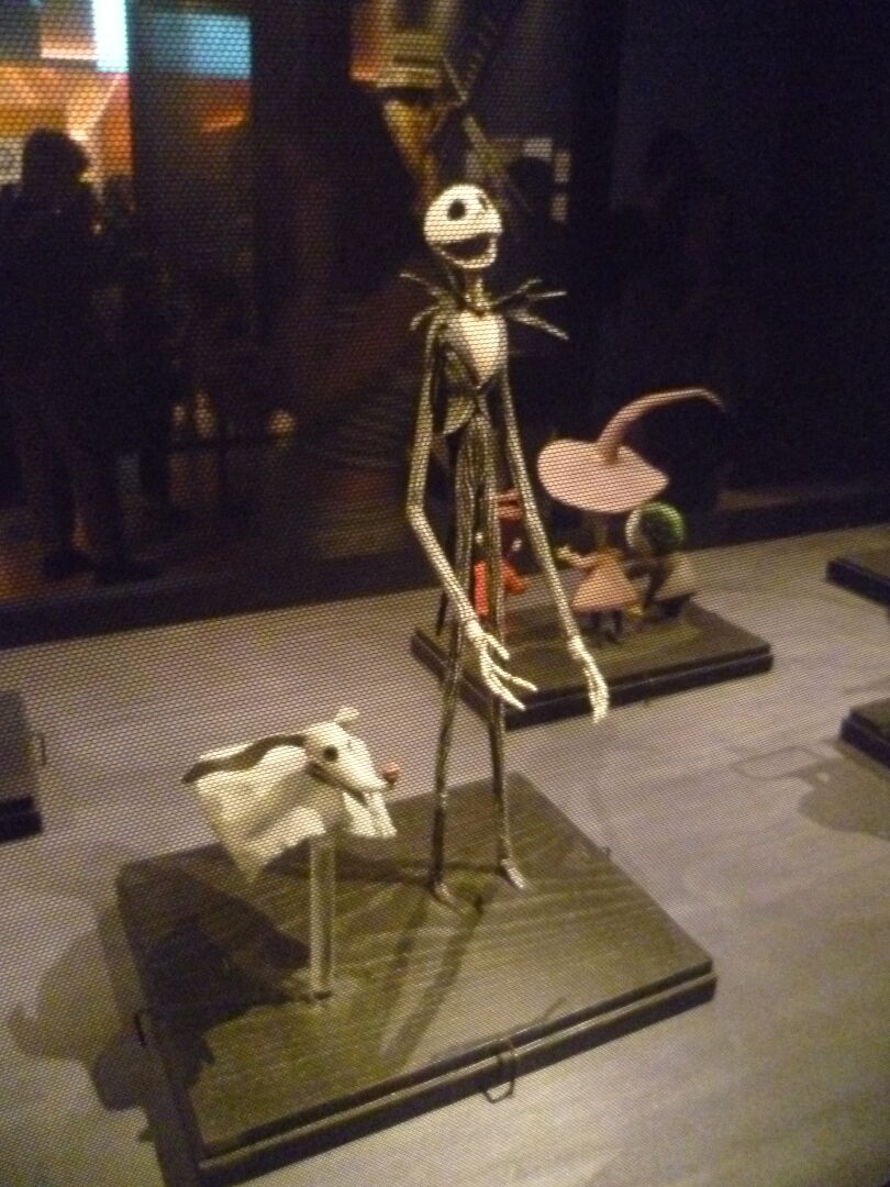 One of the stop motion models of Jack Skellington from the film The Nightmare Before Christmas